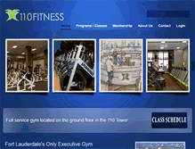 Tablet Screenshot of 110fitness.com